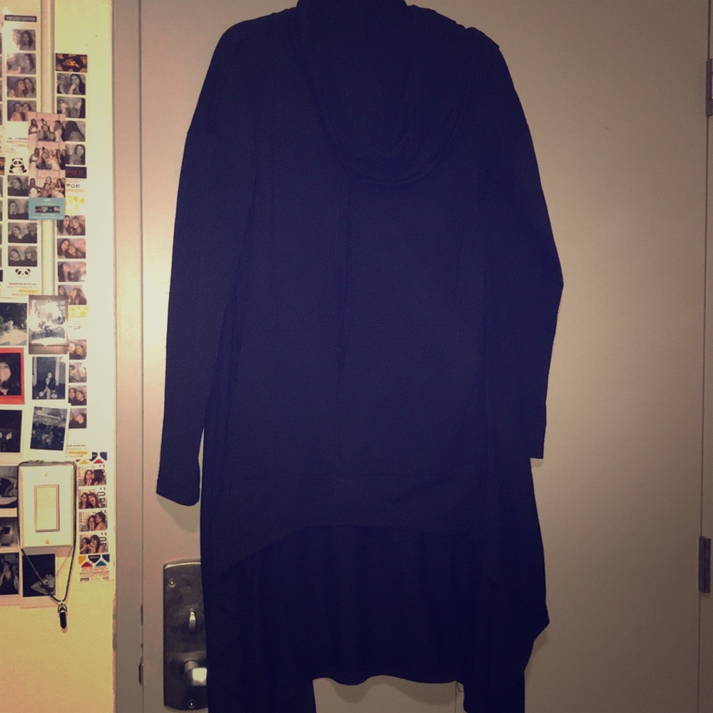 Hooded sweater dress